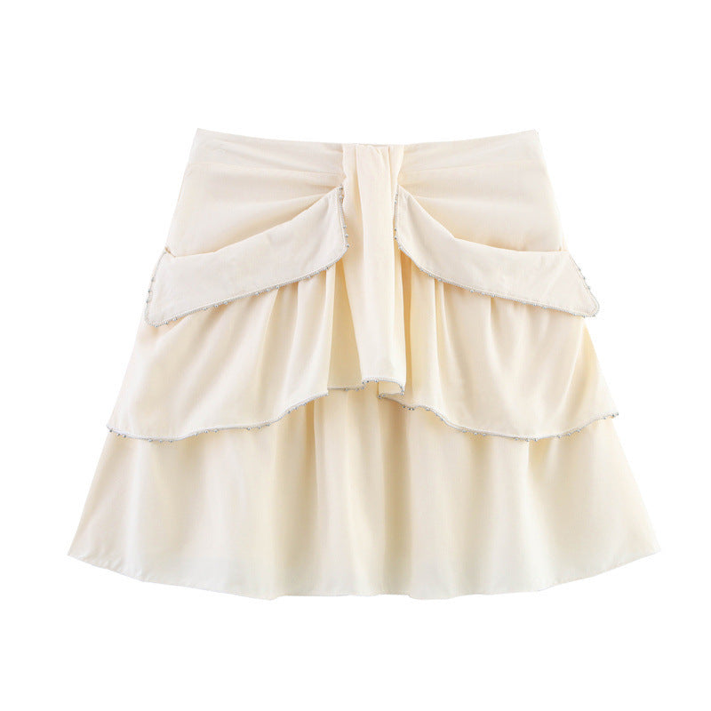 Professional European American Fashion Laminated Decoration Short Skirt - Sexy Hot Girl Style (Elegant Sophistication, Night Out Special Events)