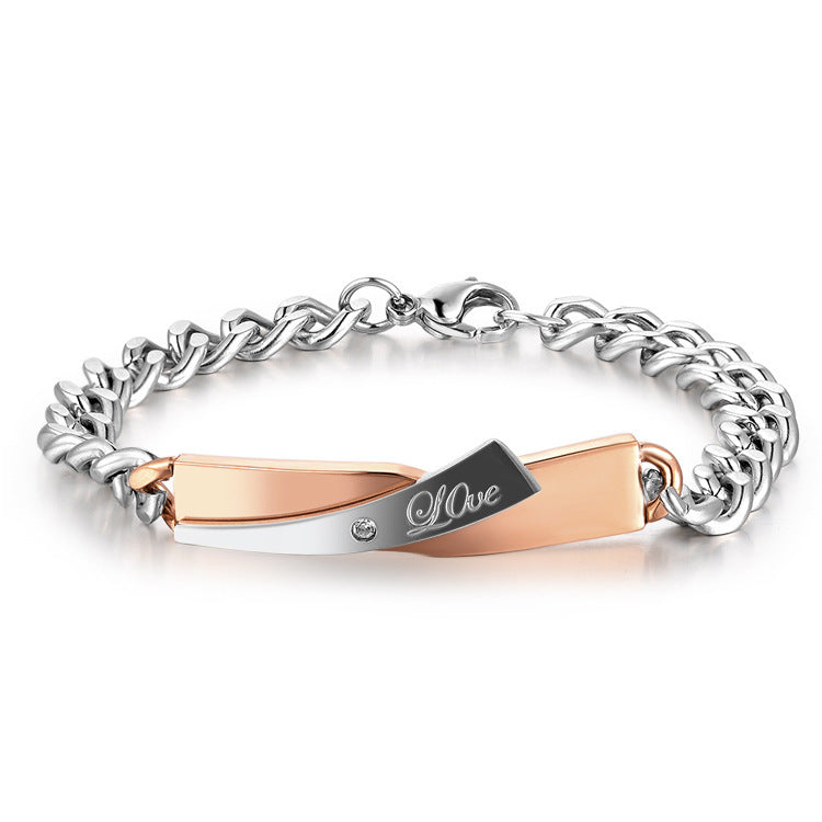 Armband i korsdesign för par