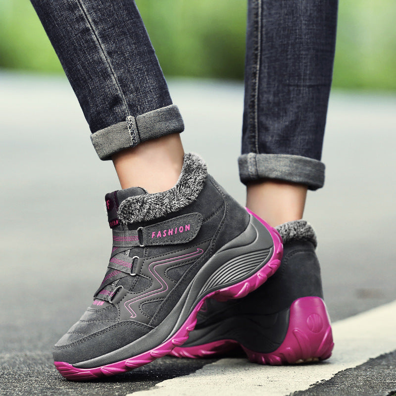 Women's Hiking Shoes - Real Leather, Non-Slip, Waterproof - Outdoor Gear
