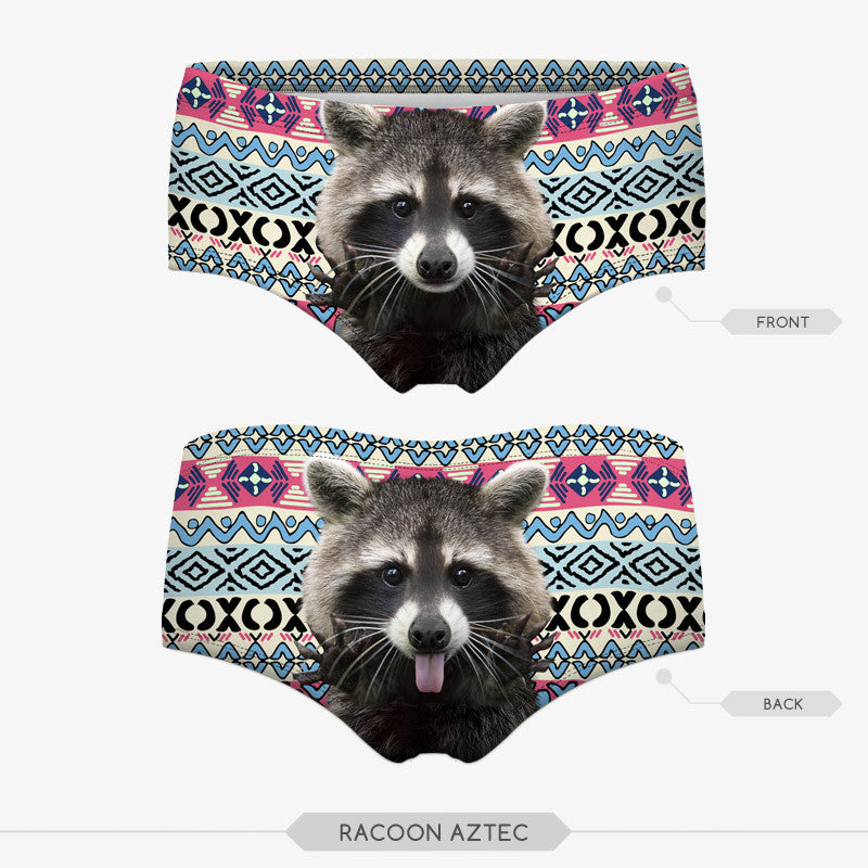 3D Print Cat Cotton Underwear - Women's Seamless Briefs