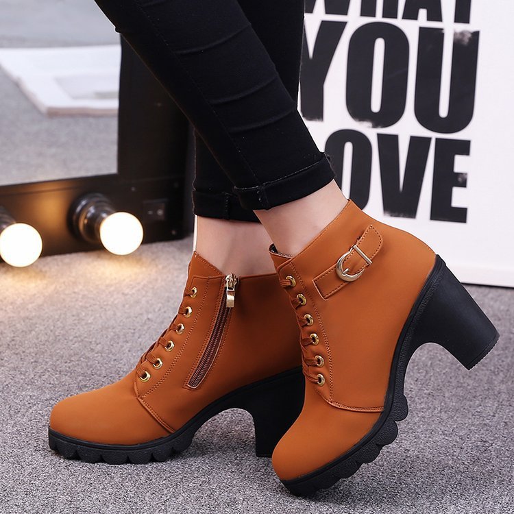 Cross Strap Boots with Martin Boots