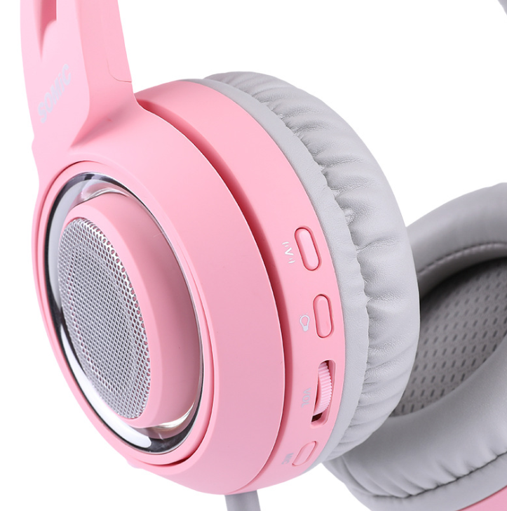 G951 Gaming Headset USB 7.1 Virtual Surround Sound Headset LED Cat Ear-hörlurar