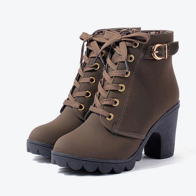 Cross Strap Boots with Martin Boots