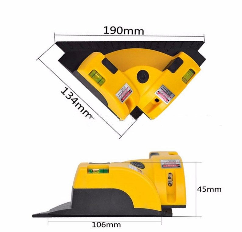 Laser nivå instrument Rätt vinkel marklinje instrument 90 väghyvlar laser nivå linjal rätvinkel lasernivå mätare LV-01.