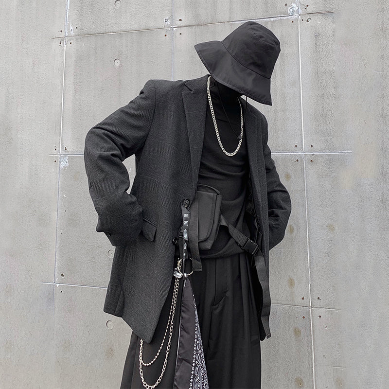 Costume ample à manches longues tendance pour homme