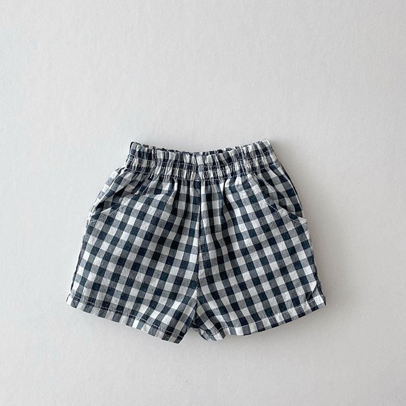 Ins Baby Lösa Tunna Bomulls- Och Linneshorts Barnslig Stil