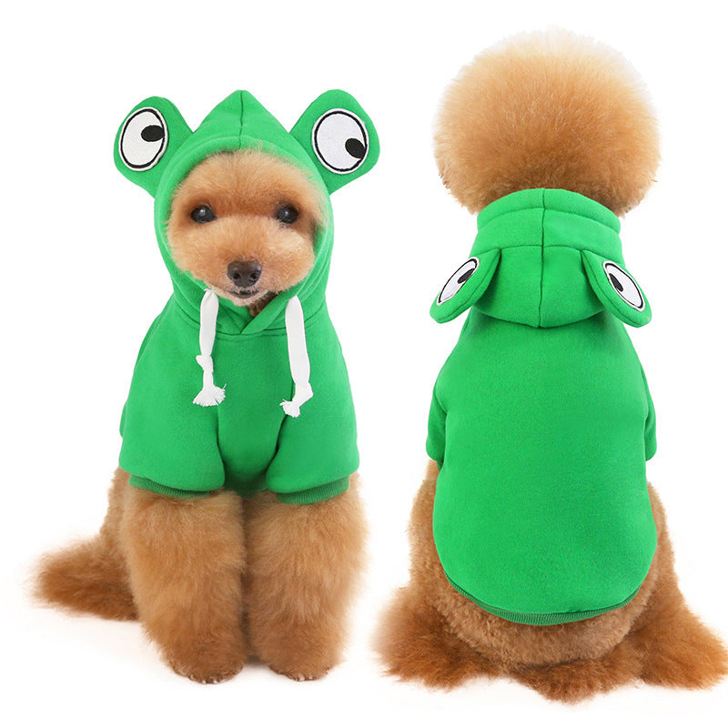 Grenouille chien petit moyen pull polaire vêtements produits pour animaux de compagnie