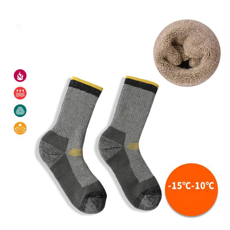 Outdoor Merino Wool Socks - Unisex Winter Hiking Socks for Men and Women