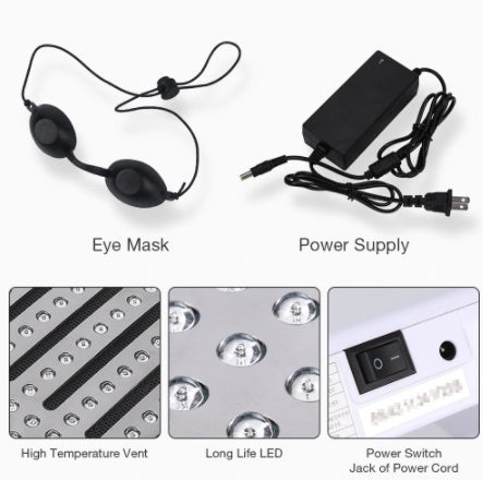 7 färger PDF Led Ljusterapi LED Mask Hudföryngring Photon Device Spa Acne Remover Anti-rynkor Röd Led Light Treatment