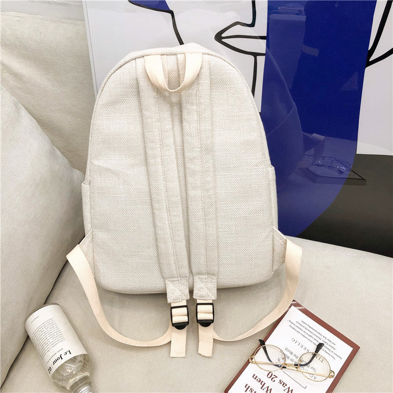 Nouvelle mode Joker Simple sac à dos de couleur unie
