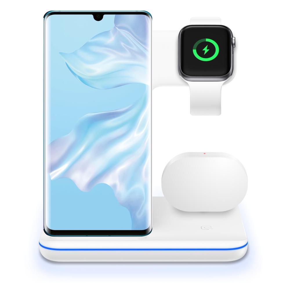 3-in-1 Wireless Charger Stand - Compatible with Phone, Watch & AirPods