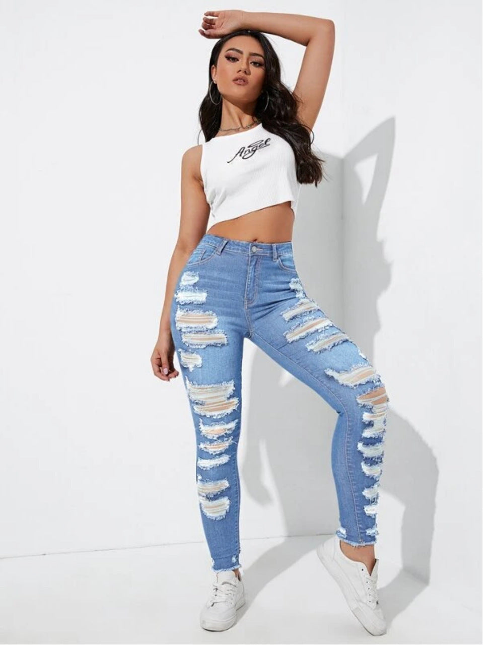 All-match Skinny Denim Trousers For Women - Universal Appeal