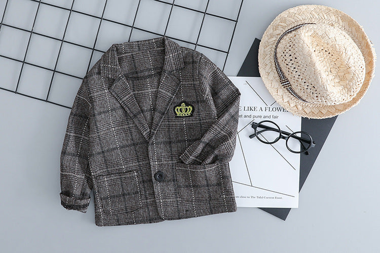 British Small Suit Children's Suit Gentleman Three-Piece Suit