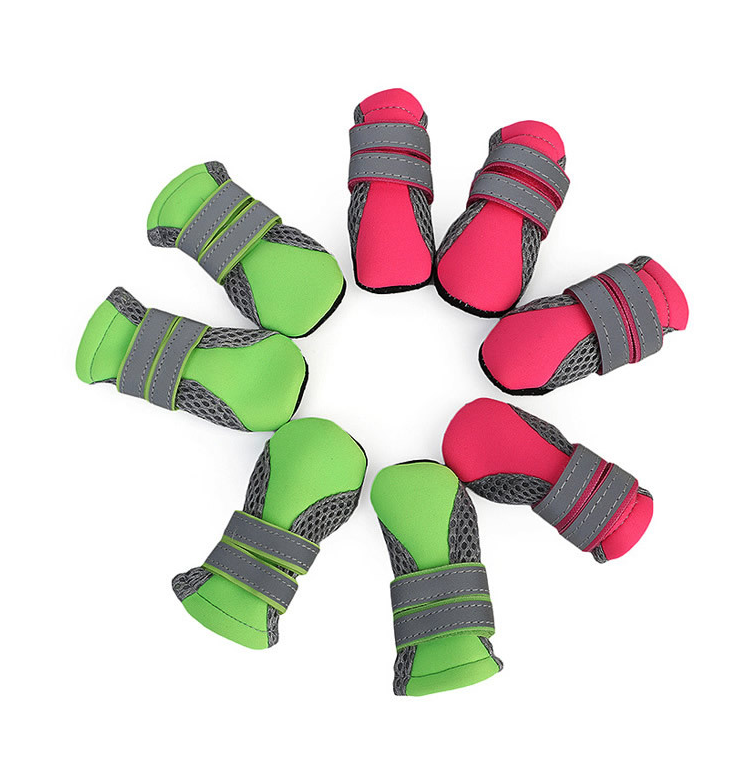 Dog Walking Shoes - Reflective Waterproof Pet Boots