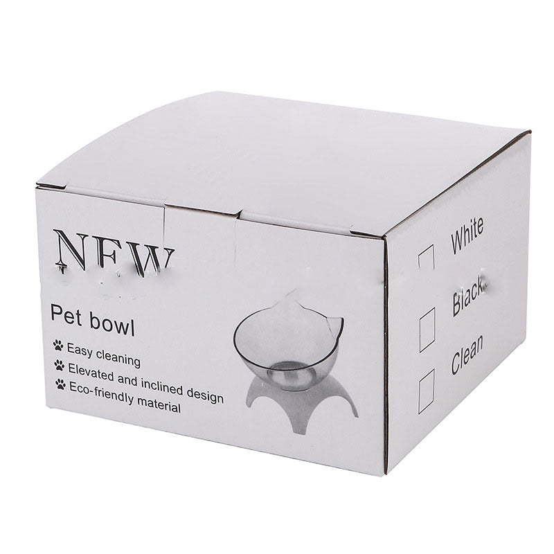 Cat Double Bowl - Elevated 15° Tilted Design for Neck Protection
