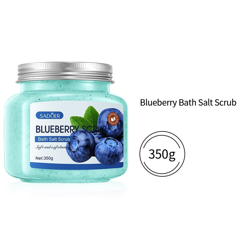 Fruktbadsaltsskrubbkräm Exfolierande kroppsvård