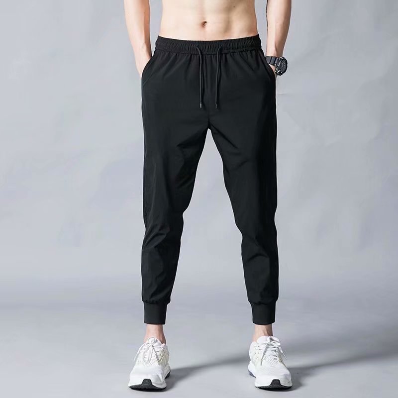 Pantalon d'été fin en soie glacée pour hommes