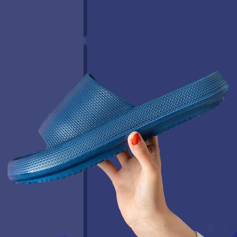 New Household Foot Feces Slippers Female Bathroom Bathing Couple Home Sandals And Slippers Male Summer Outer Wear Thick