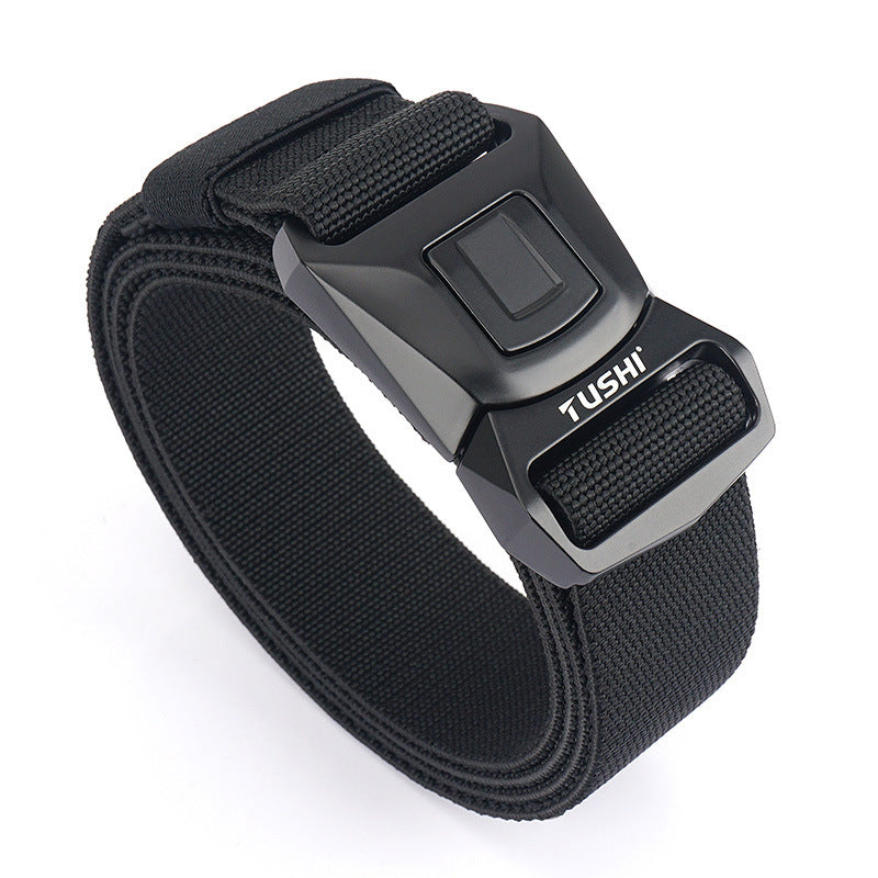 Quick Release Tactical Nylon Stretch Belt - Military Precision