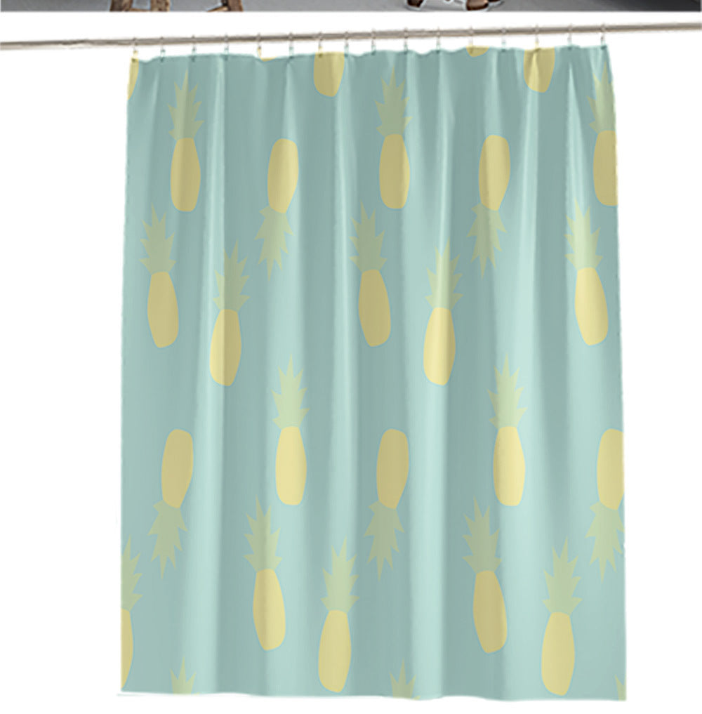 Ensemble de rideau de douche série fruits de dessin animé