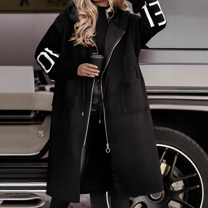 Hot Style Ladies Long-Sleeve Zipper Pocket Quilted Jacket