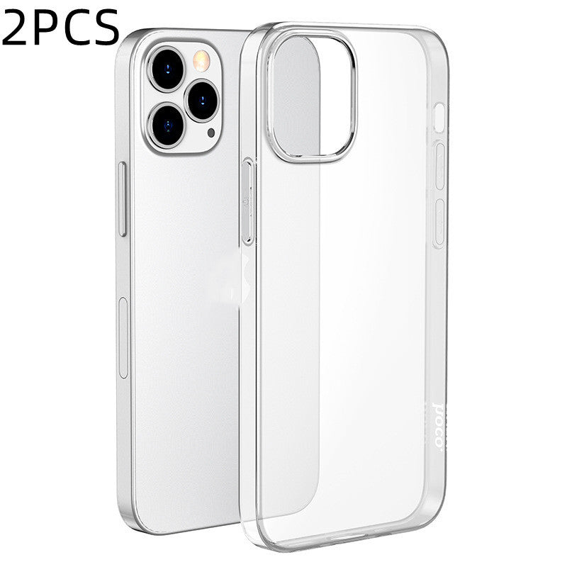 Étui de téléphone transparent en TPU, étui de téléphone de haute pureté