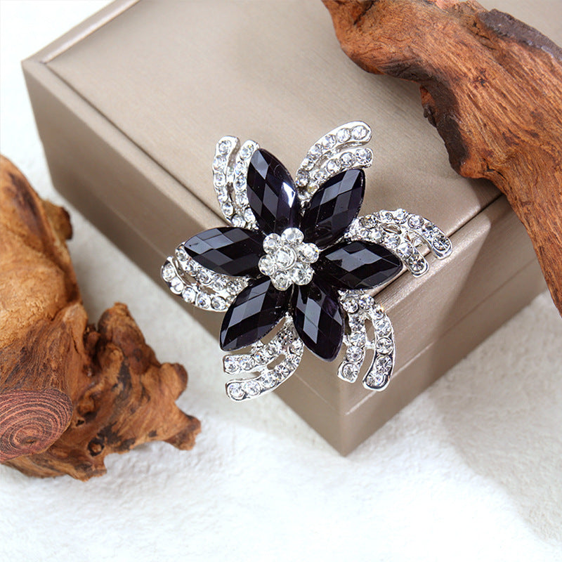 Broche Femme Strass Manteau Accessoires
