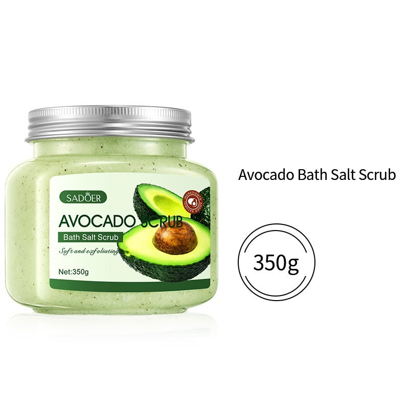 Fruktbadsaltsskrubbkräm Exfolierande kroppsvård