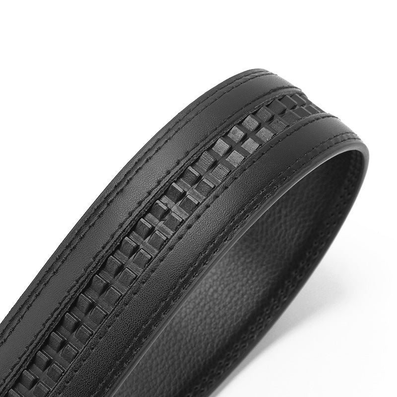Men's Two-Layer Cowhide Leather Automatic Buckle Business Casual Belt - Superior Construction