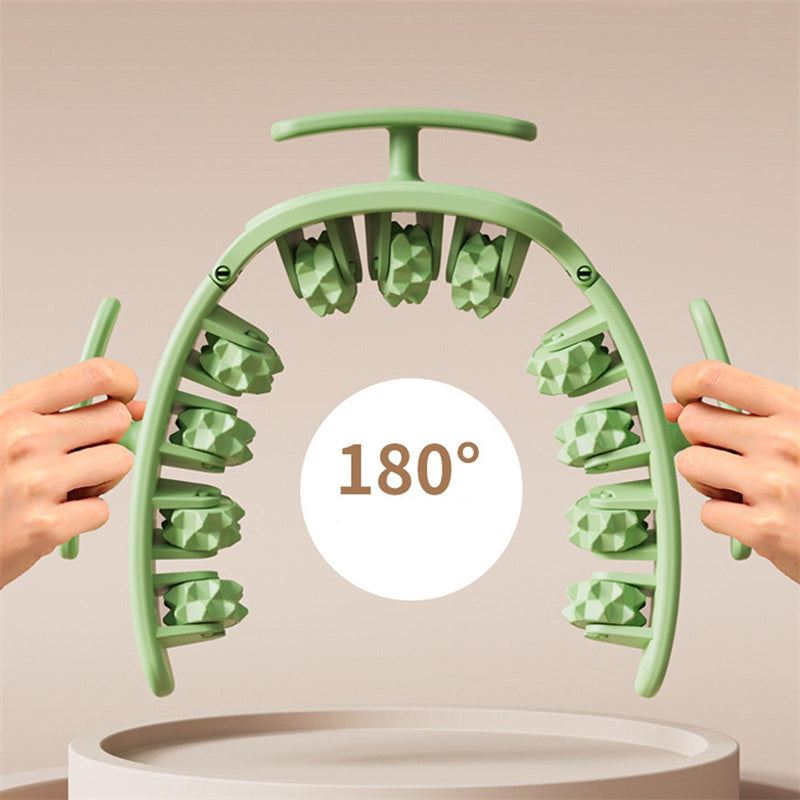 Multifunktionell Manuell Rund Massager Roller Fitness Midja Rumpa Muskler Ben Gripper Stovepipe Lår Avtagbar Massage Gym Tool Skönhet Hälsa