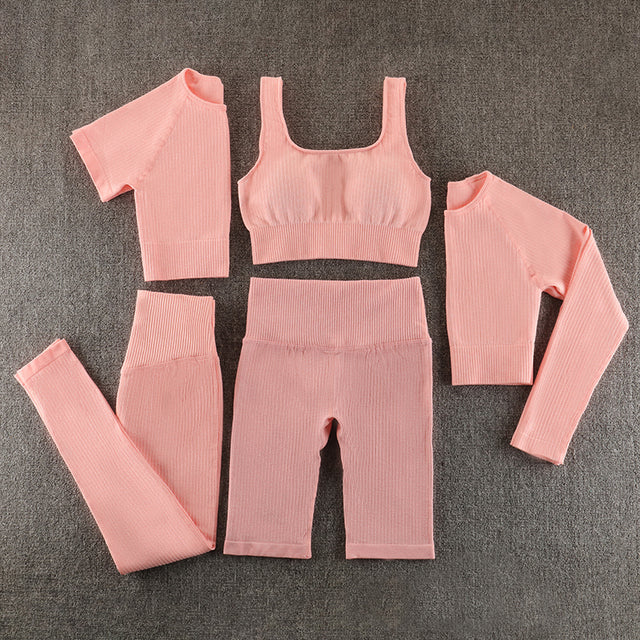 Ensemble de yoga sans couture, vêtements de sport, vêtements de sport, vêtements d'entraînement