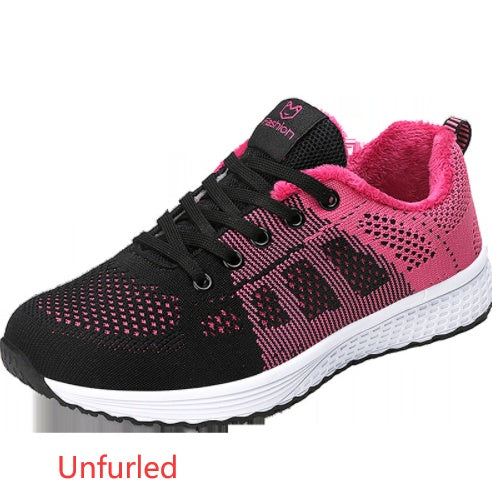 New Style Sport Shoes Women Flying Woven Mesh Women's Shoes Sports Shoes