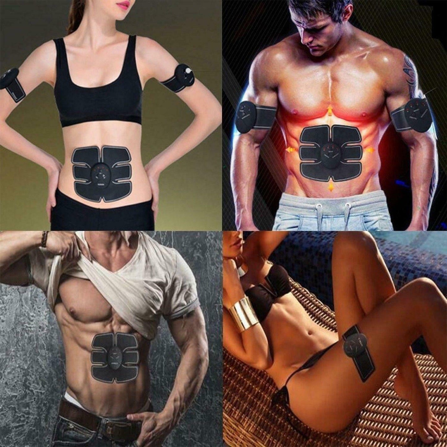 Elektrisk Muscle Toner Machine ABS Toning Bälte Simulering Fat Burner Belly Shaper