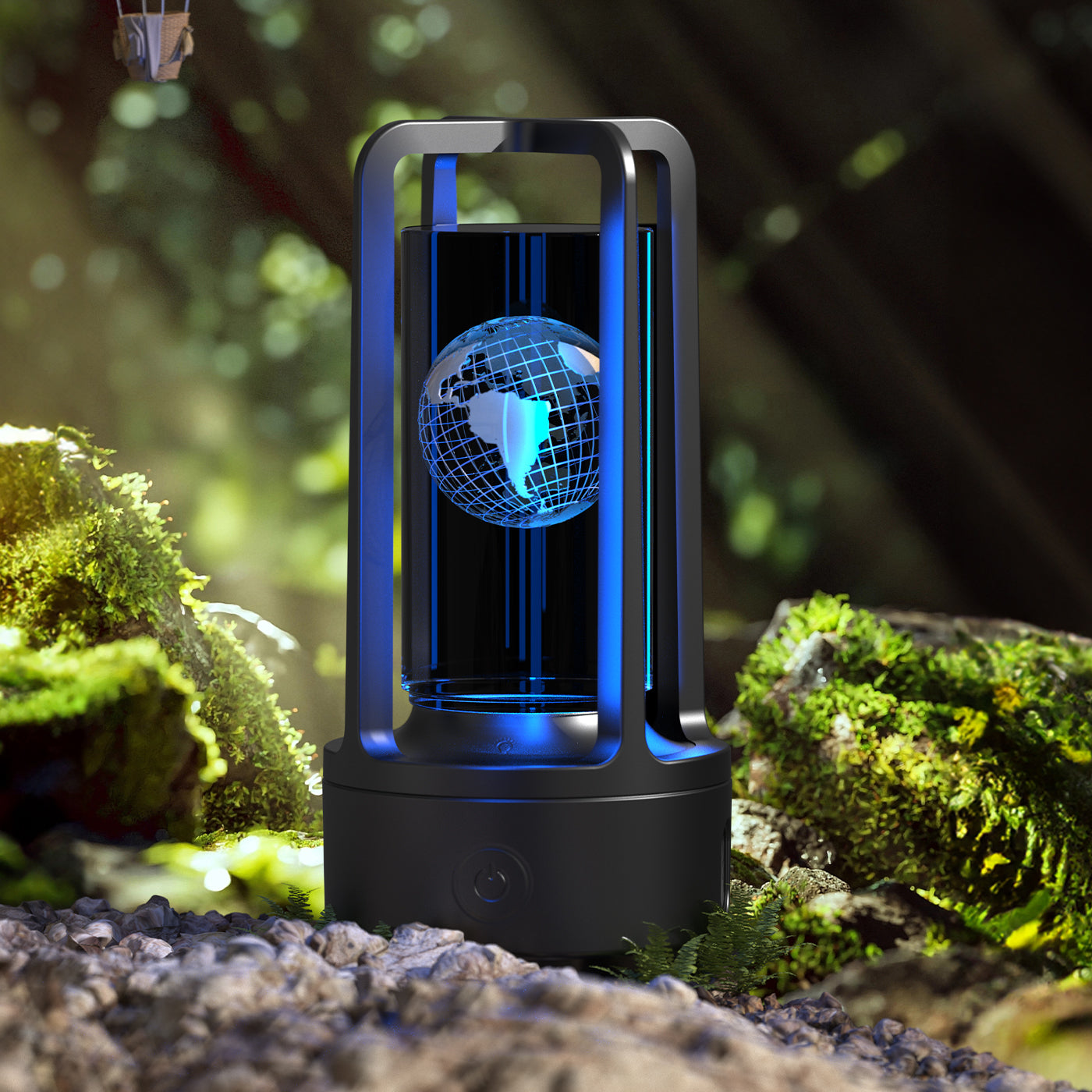 Creative 2 i 1 ljud akryl kristall lampa och Bluetooth-högtalare Alla hjärtans dag gåva Touch nattlampa