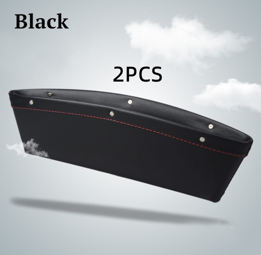 Car Organizer Box Caddy Catcher PU Läder Seat Gap Storage Bag