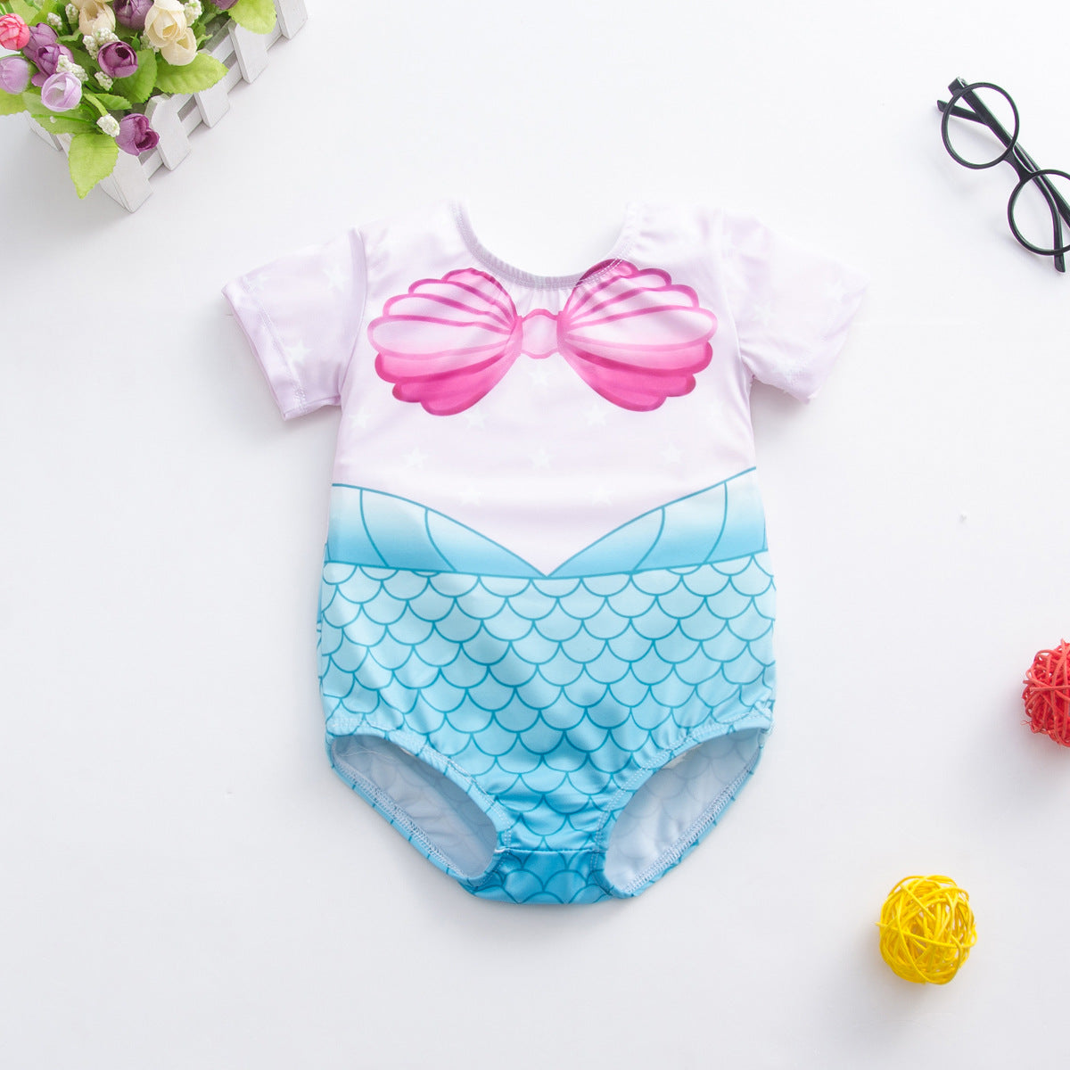 Maillot de bain enfant imprimé léopard