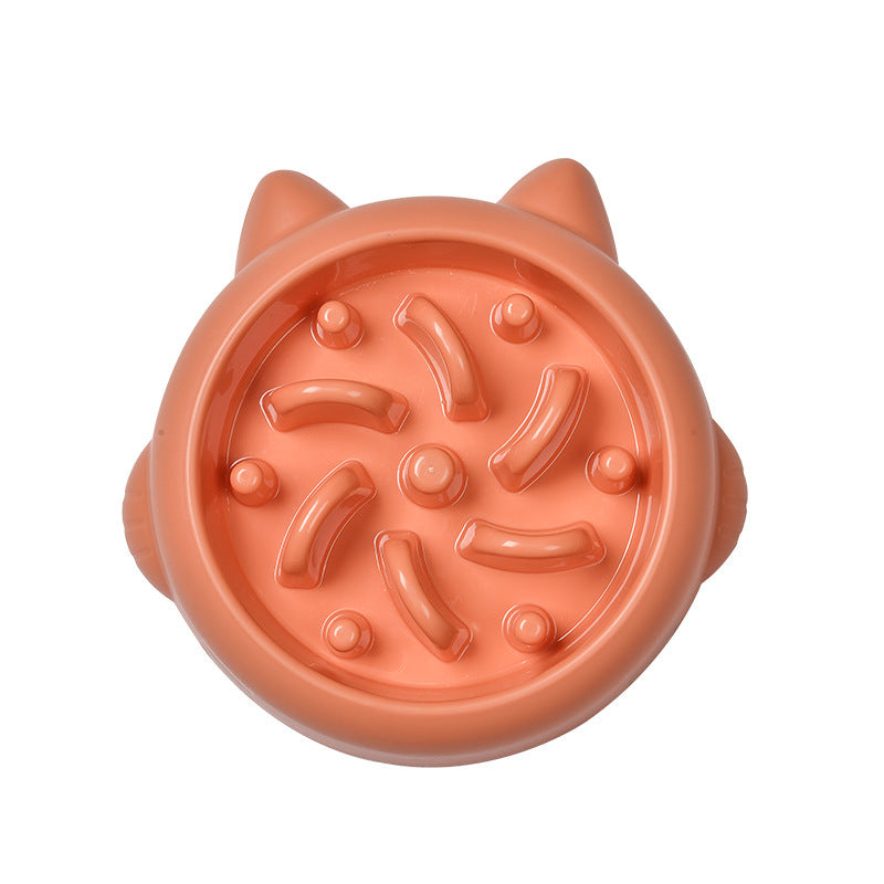 Hund Katt Slow Feeder Skålar Antikvävning Slow Feeder Skål Skål Hemma Hundätande tallrik Anti Gulping Bowl Tillbehör