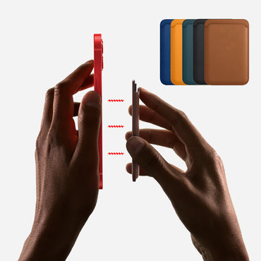 Étui portefeuille magnétique de luxe avec porte-cartes en cuir, pour Magsafe, pour 14 Pro Max, 13, 12, sac de téléphone, accessoires d'adsorption
