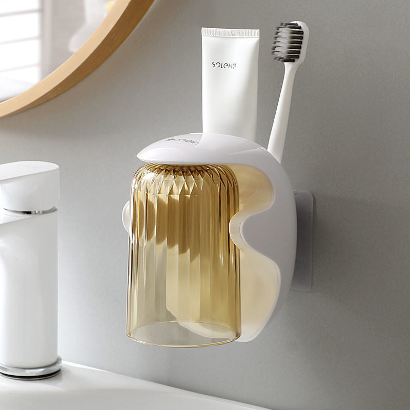Boîte de rangement de tasse de bain de bouche magnétique simple