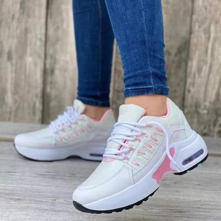 Women's Unisex Wedge Heel Running Sneakers - Low Heel 1-3cm