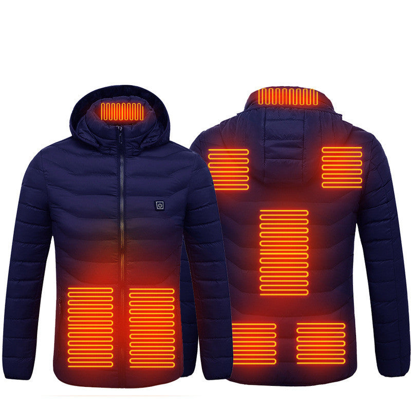 Nouveau Veste chauffante manteau USB veste électrique chauffage coton vêtements thermiques gilet chauffant