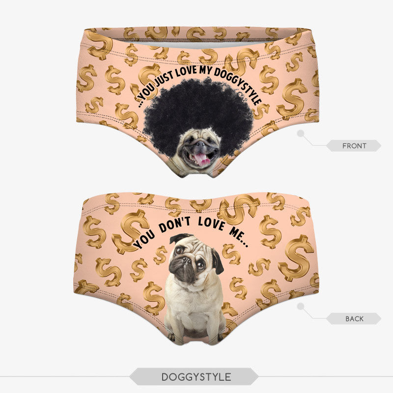 3D Print Cat Cotton Underwear - Women's Seamless Briefs