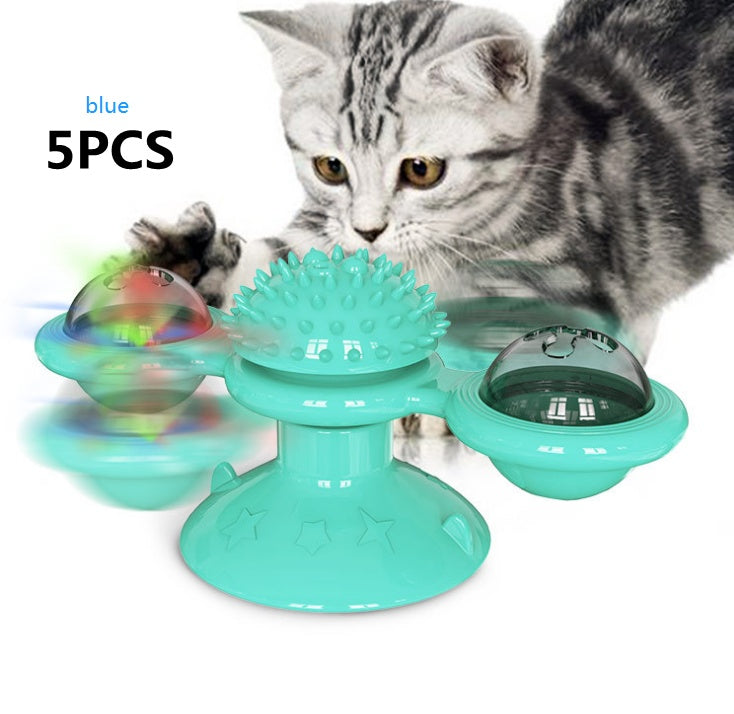 Cat Turntable Cat Windmill Toy Glowing Toy
