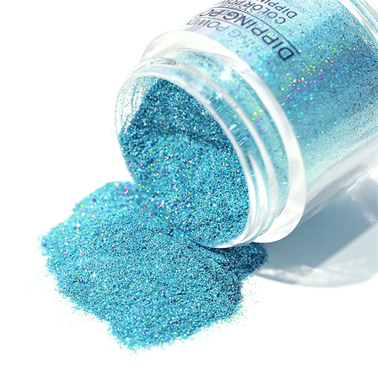 Professional Laser Glitter Nail Powder - Holographic Dip System | Long-Lasting Formula