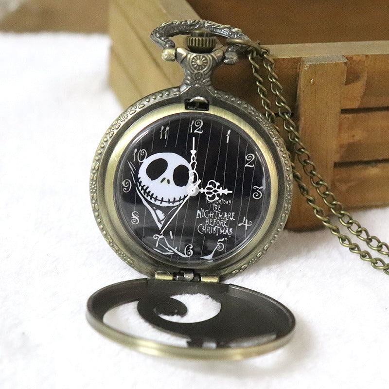 Retro Flip Quartz Pocket Watch - Nostalgic Modern Stylish Elegant Versatile Timeless Sophisticated