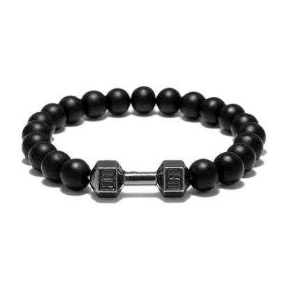 FIT LIFT Metall Hantelpärlor Armband Smycken