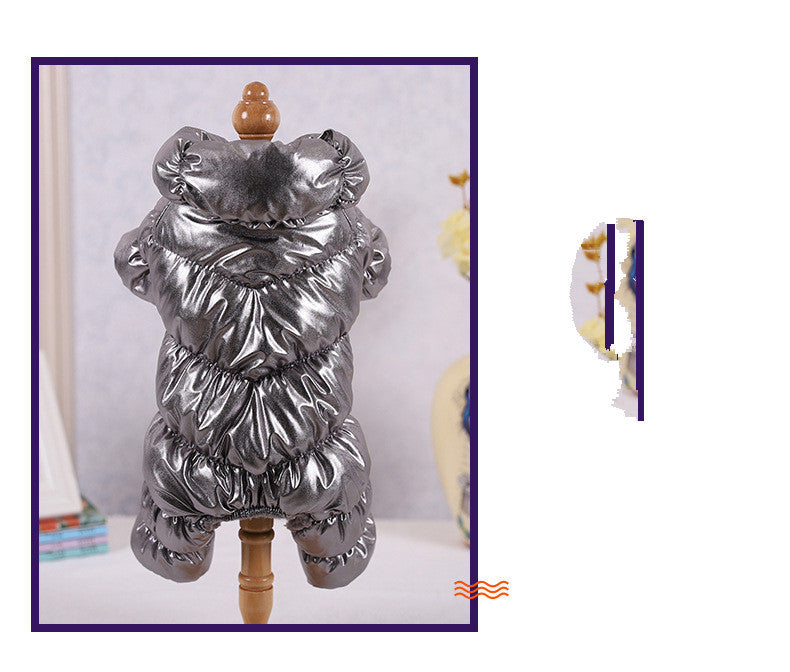 Épaissir les vêtements chauds pour chiens de couleur unie pour animaux de compagnie