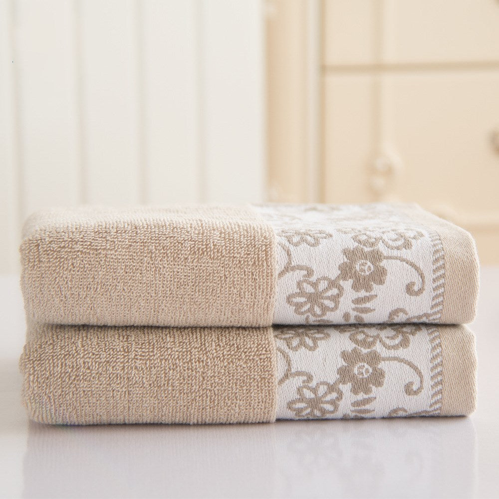 Serviette absorbante jacquard 32 épaisseurs en coton fleur de glycine