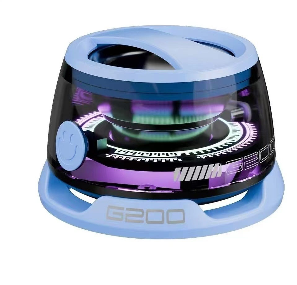 Bärbar Bluetooth-högtalare G200 RGB-belysningshögtalare BT5.3 Mini-ljudlåda 7 timmars uppspelning Magnetisk telefonhållare
