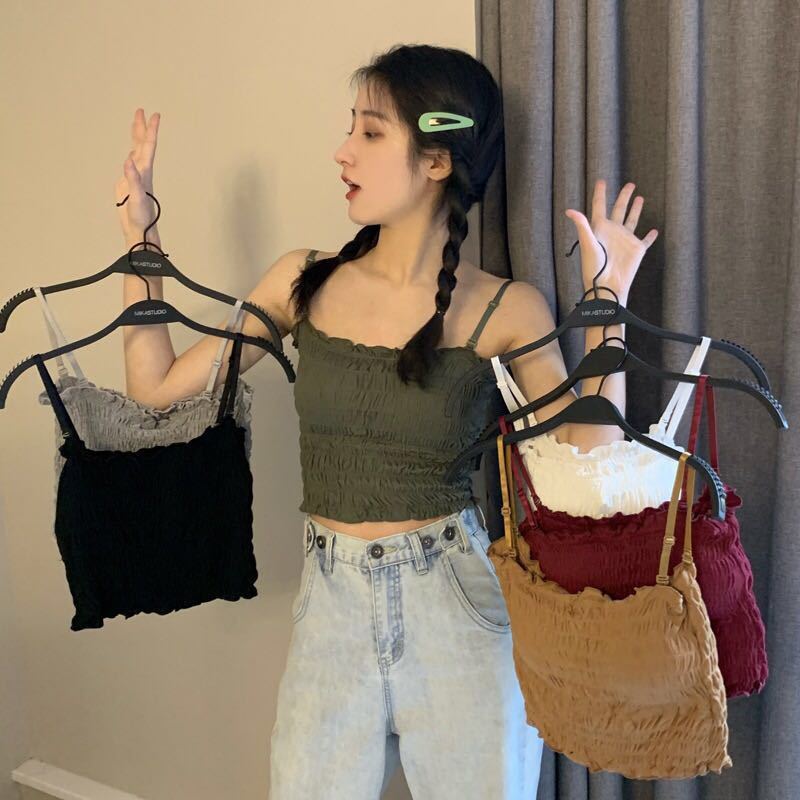 Dammode omlott bröst Camisole Bottenväst